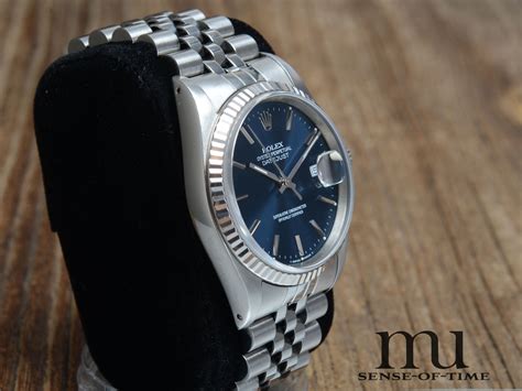 rolex datejust blaues zifferblatt gold|More.